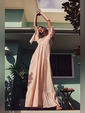 formal champagne maxi dress Bonnie Sequin Maxi Dress